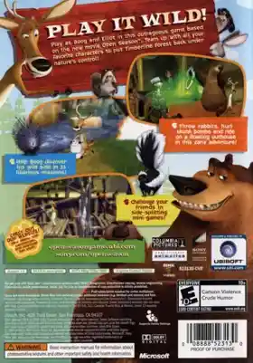 Open Season (USA) box cover back